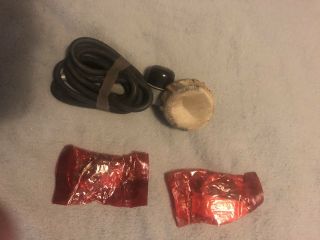 Vintage Microphone Signal Corps,  T - 17 - D,  Caag,  Gray,  W/cord And Plug