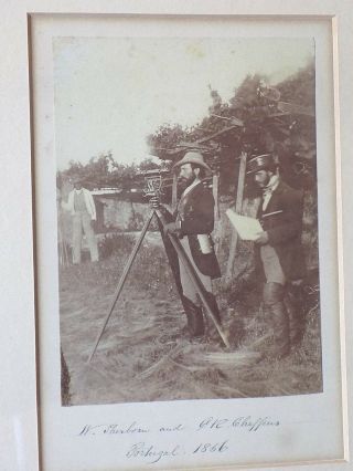 1856 Railway Surveyors Cheffins Map Antique Photo Engineer Transport Portugal 3