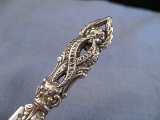 ANTIQUE STERLING SILVER BOOKMARK BOOK MARK VICTORIAN YEAR 1895 8