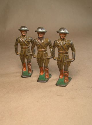 3 Barclay Lead Toy Soldiers