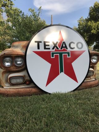 Antique Vintage Old Style Texaco Gas Oil Sign 40 "