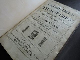 V Rare Beaumont & Fletcher 1679 2nd Folio Shakespeare Plays Two Noble Kinsmen