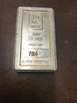 Vintage 10 oz.  Amark Stacker.  999 Silver Bar - USVI Ingot Co. 6