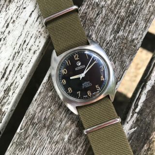 Rare vintage 1970 ' s Roamer Anfibio Rhodesian army military issued 17J watch 5