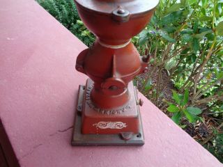 CROWN No 11 Antique Cast Iron Coffee Grinder PAINT & DECALS COMPLETE 6