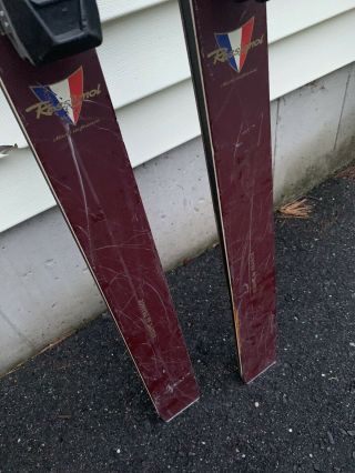 Vintage Rossignol Strato 102 Skis 203cm with Geze 952 bindings RARE 8