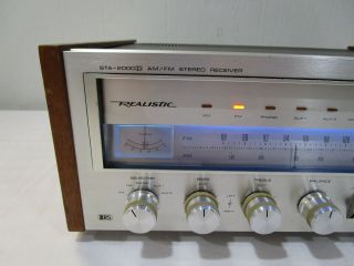 Vintage Realistic STA - 2000D Stereo Receiver w/ LED Upgraded Dial Lamps - - Cool 3