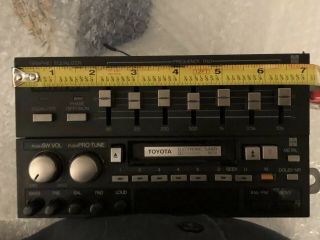 VINTAGE TOYOTA CAR STEREO & GRAPHIC EQUALIZER CASSETTE AM/FM MODEL 86120 - 32040 12