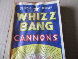 OLD WHIZ BANG CANNONS KWONG MAN LUNG FIRECRACKER BULK LABEL VINTAGE FIREWORKS 2