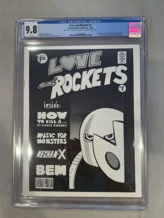 Love And Rockets 1 Cgc 9.  8 1st Print Rare Limited To 800 Copies Signed