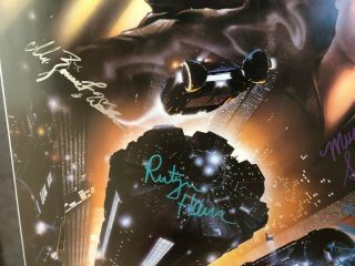 Rare,  W/Authentic Autographs BLADE RUNNER (1982) movie poster 3