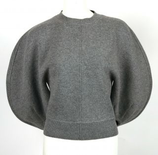 Very Rare Celine Phoebe Philo Grey Rounded Sleeve Sweater