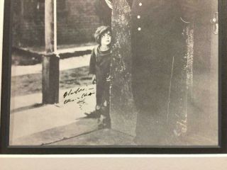 Charlie Chaplin Rare Vintage Autographed 8/10 Photo Gold Rush The Kid 3