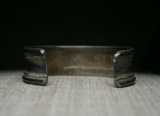 Vintage Native American Zuni Turquoise Sterling Silver Cuff Bracelet 4