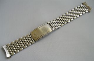 Vintage Omega Beads Of Rice Watch Bracelet,  Stainless,  18mm Lugs Ends 1037/614