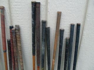 26 Vintage Antique Wooden Golf Clubs Spaulding Beagan Clancy Hagen Spoon JWX Tom 11