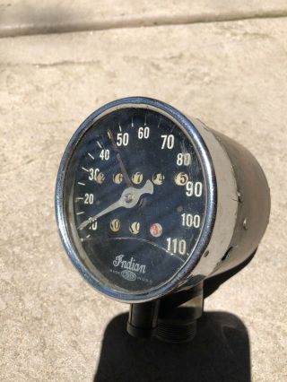 Vintage Indian 4 Chief Scout Harley Henderson Corbin Speedometer 1941 1945