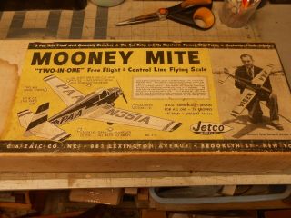 Vintage Jetco Moony Might Balsa Airplane Kit