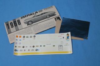 Rare Vintage AMT 1966 Chevrolet Impala Convertible Model Car Promo Kit 6716 6