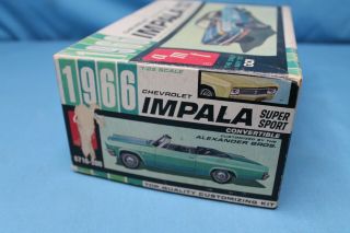 Rare Vintage AMT 1966 Chevrolet Impala Convertible Model Car Promo Kit 6716 8