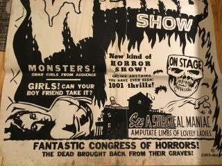 Spook Show Poster Vintage Rob Zombie Dr.  Jekyl Weird Show 2