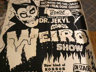 Spook Show Poster Vintage Rob Zombie Dr.  Jekyl Weird Show 3
