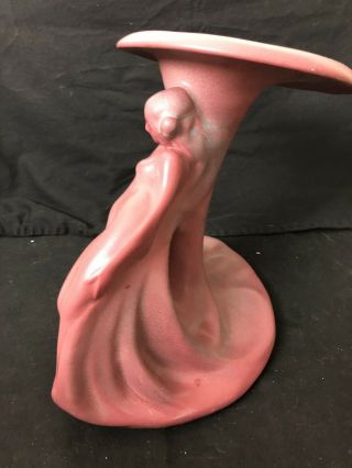 Van Briggle Pottery Lady Of The Lily Antique Art Nouveau Vase Large Red American 6