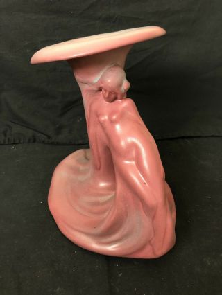 Van Briggle Pottery Lady Of The Lily Antique Art Nouveau Vase Large Red American 7