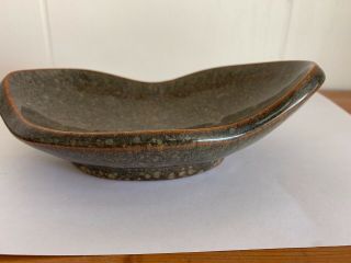 Vintage Stonelain Form Dish 6.  5 " X 4.  5 " X 2 " 1950 