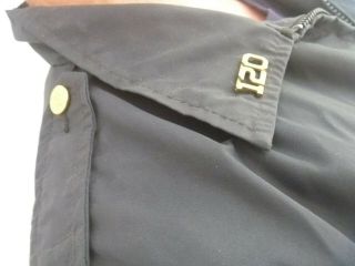 VINTAGE USA BLACK POLICE JACKET WITH BADGES GIBBS 419 NYPD CITY OF YORK 4