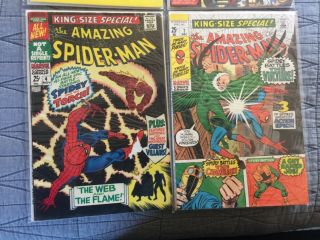 RARE 1964 SILVER AGE SPIDER - MAN ANNUAL 1,  2,  3,  4,  7 SINISTER SIX KEYS 7