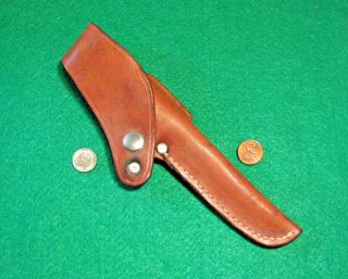 Vtg Pocket Usa Blade Al Mar 5000 Fisher Knife Micarta Handles,  Orig Fold Case