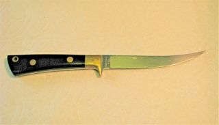 Vtg Pocket Usa Blade AL MAR 5000 FISHER Knife Micarta Handles,  Orig fold case 6
