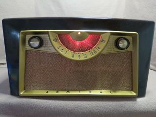 Vintage 1953 " Admiral Model 5d32d Am Radio & Phonograph " : Strong Player