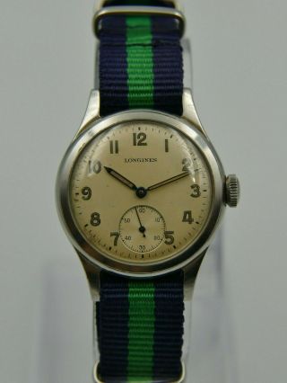 40 ' s vintage watch mens WWII military LONGINES Sei Tacche cal.  12.  68Z Ref.  23233 5