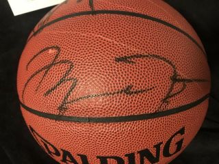 Michael Jordan & Dennis Rodman Signed NBA Basketball JSA LOA RARE Chicago Bulls 5