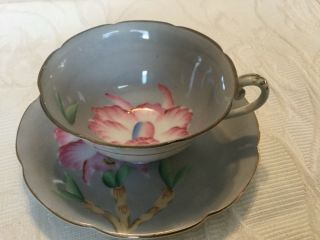 Shafford Hand Decorated Cup And Saucer Japan