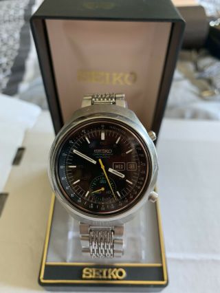 Vintage Seiko Automatic Chronograph 6139 - 7101 Rare Watch 70s