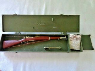Old Vintage Marx The Springfield Rifle Model - 1903 Toy Cap Gun With Case
