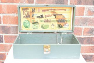 Vintage G.  I.  JOE 1964 HASBRO Foot Locker Wooden Box for accessories MIlitary 2