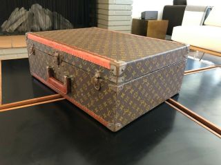 AUTHENTIC VINTAGE LOUIS VUITTON HARD CASE MONOGRAM TRUNK ALZER SUITCASE LUGGAGE 2