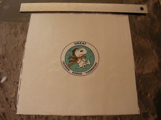 Vintage Smeat Beta Cloth Patch Snoopy Astronaut Crippen Bobkothornton Nasa 9 " X9 "