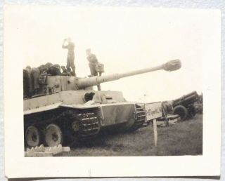 WW2 photo of a captured German Tiger I. 2