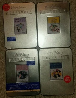 RARE SET 22 DISNEY TREASURES DVDs MOST TINS DONALD MICKEY PLUTO 8