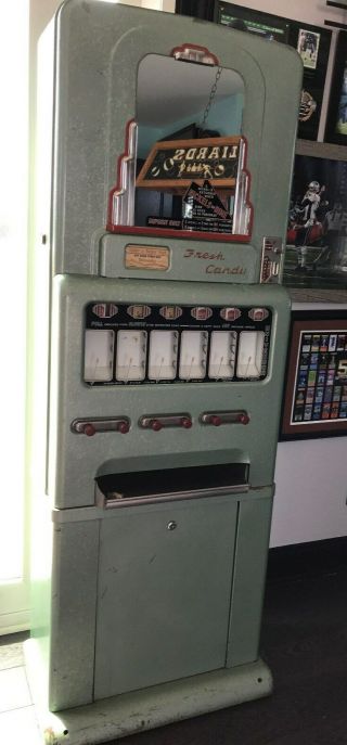 1950s Vintage Stoner Candy Machine Coin Operated 5 And 10 Cents