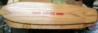 SIMS WOODKICK Vintage 1970 ' s Skateboard Deck 33 