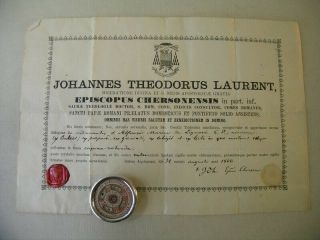 Antique Reliquary 5x Relic Saint Alphonsus Maria De Liguori With Document 1866