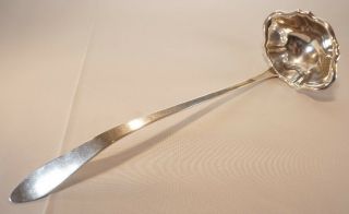 Reed & Barton Sterling Silver Solid Punch Ladle 14 1/2 " - No Monogram