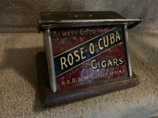 Antique / Vintage Rose - O - Cuba Desk Top Cigar Cutter