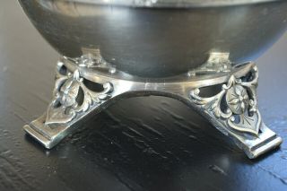 Stunning Antique Victorian Floral Swags Rogers Bro Silverplate Butter Dish Cover 6